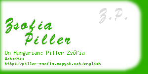 zsofia piller business card